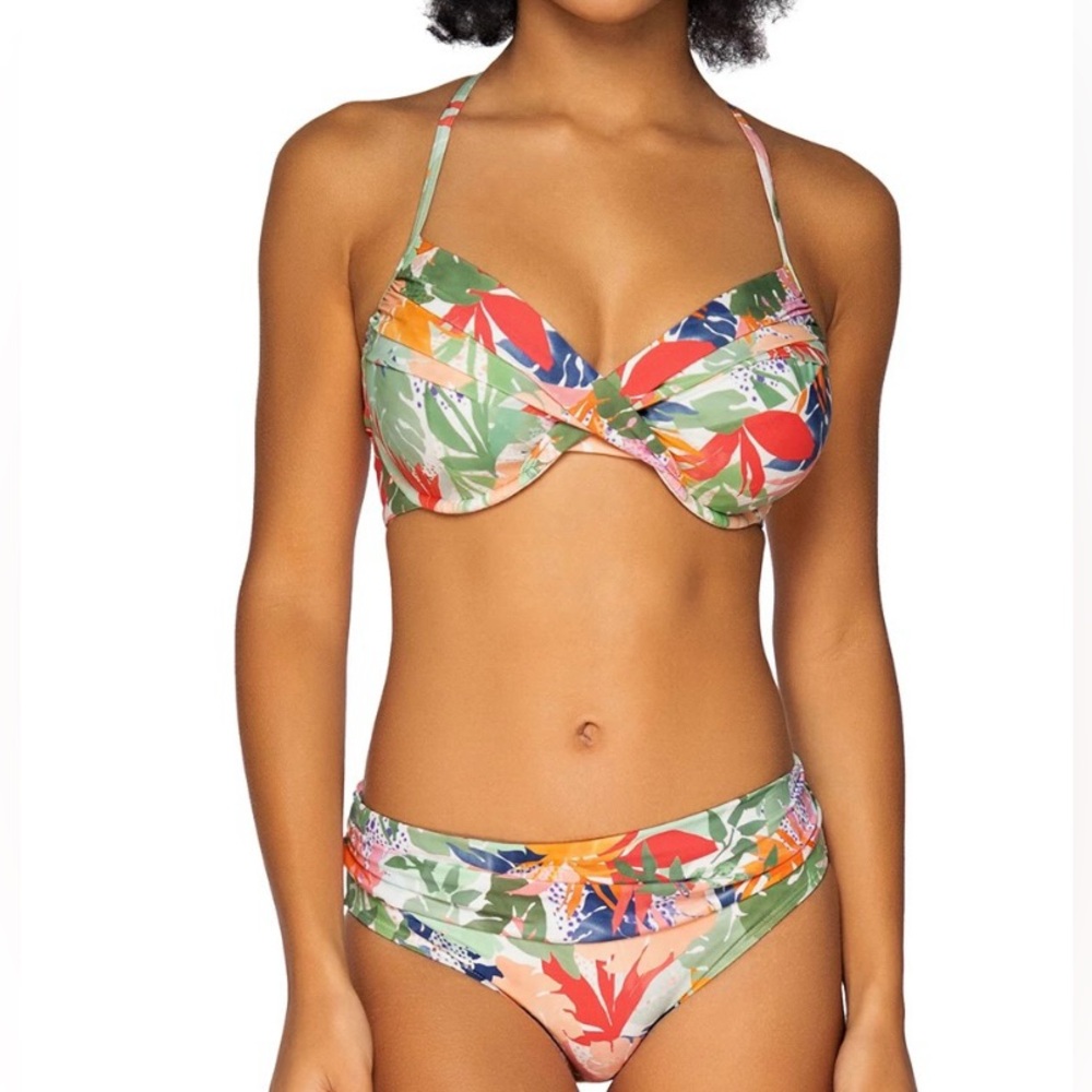 Sunsets Crossroads Serendipity Tropical Print Bikini